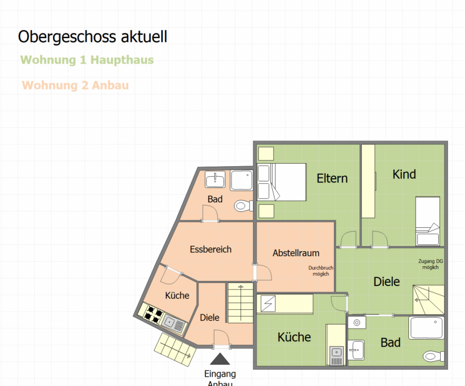 Obergeschoss Aktuell Einfamilienhaus Oberhausen