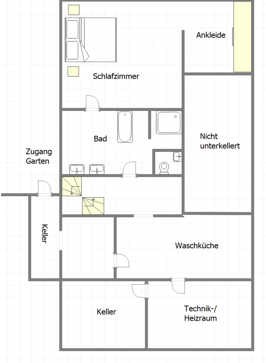 Souterrain Doppelhaush�lfte Oberhausen