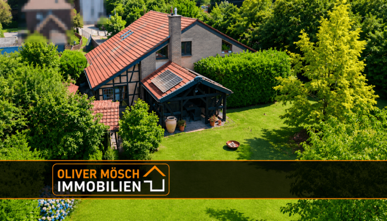 R�ckseite Dinslaken Einfamilienhaus Willkommen in DIN-Hiesfeld: Familienidylle mit Wintergarten, Kamin und gro�em Garten!