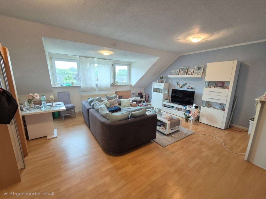 Wohnzimmer Dachgeschosswohnung Oberhausen