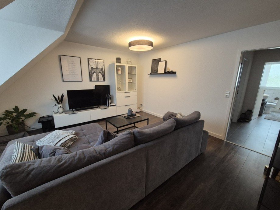 Wohnzimmer Dachgeschosswohnung Oberhausen