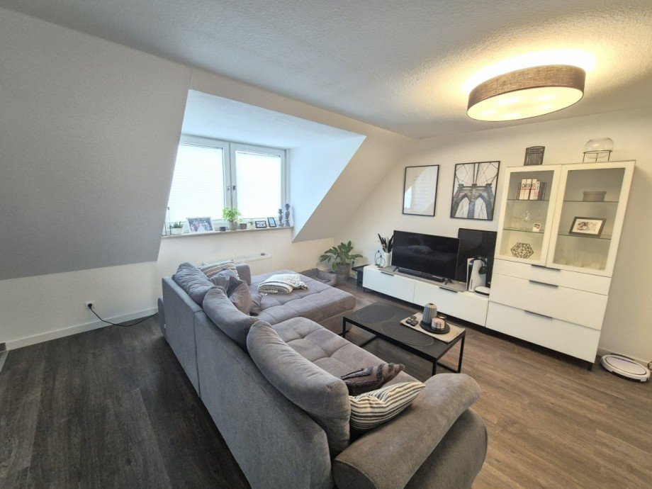 Wohnzimmer Dachgeschosswohnung Oberhausen
